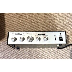 Realistic 33-1057 Two-Channel Stereo Mic Mixer Vintage Powers On Radio Shack